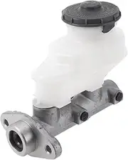 X AUTOHAUX Brake Master Cylinder Reservoir No.46100S84A52 for Honda Accord 1998-2002 Hydraulic Master Cylinder Silver Tone,White Aluminum Alloy 1 Pc