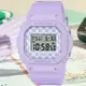 CASIO BABY-G 格子旗圖案 街頭時尚電子腕錶-紫色 BGD-565GS-6