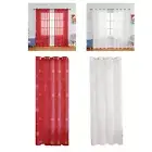 Snowflake Tulle Curtain Screen Curtain Window Drape Window Treatment Curtain