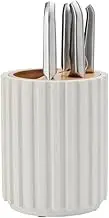 Furi Radial Knife Block 5-Piece Set, Snow Terrazzo