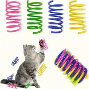 Cat Spring Toys, 30 Pack Cat Spiral Springs for Indoor Cats, Colorful & Durable
