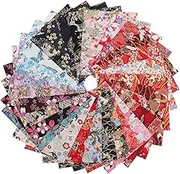 HEALSOPTHY 30Sheets Patchwork Fabric Bundle DIY Quilting Material for Craft Projects Assorted Patterns Soft and Breathable for Unique Decorative Creations