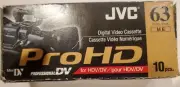 Pack of 10 of JVC M-DV63PROHD Mini DV/DVC cassette tape individually sealed.