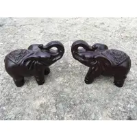 在飛比找蝦皮商城精選優惠-大象擺件一對木雕黑檀木實木木頭小象客廳雕刻家居裝飾木質工藝品