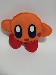 Orange Kirby Inspired Plush Chibi Kawaii Cute Fanart