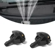 2pcs Universal Car Windscreen Washer Wiper Nozzle Front Window Spray Jet