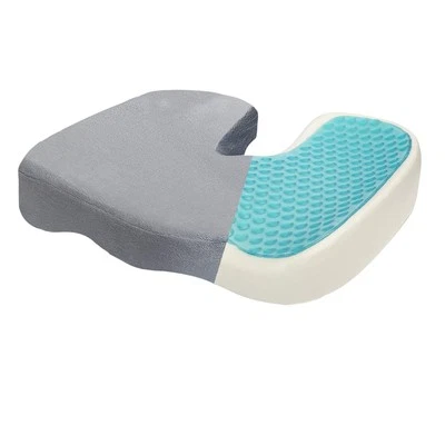 Tailbone Seat Cushion - Pain Relief Chair Pillow, Cool Gel-Enhanced 100% Memo...