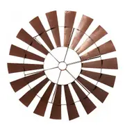Garden Rust Metal 91cm Wall Art Windmill Outdoor Ornament Yard Patio Decor Brown