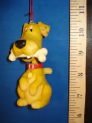 Dog Ornament Bobble head Dog with Bone 663813 005