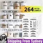 132/264 Waterproof Pantry Label Sticker Self Adhesive Kitchen Food Label Sticker