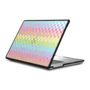 MacBook Pro 16-inch (M1 - M4) Impact Case Rainbow Checkerboard Transparent