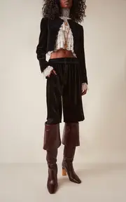 [Chloé] Georgia Fold-Over Leather Knee Boots