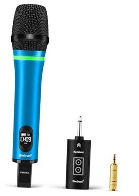 Wireless Microphone Rechargeable, 168FT Range Bluetooth Microphone Wireless