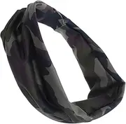 [JOINPAYA] Sweat Headband for Women Breathable Elastic Sports Hairband for Yoga Running Fitness Comfortable Non Slip Design Stylish Camouflage Pattern