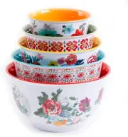 Mixing Bowl Set Pioneer Woman Country Garden Nesting Mixing Bowl Set, 10-Piece