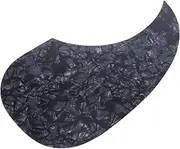 COMNESTBI Thickened Plastic Guitar Pickguard Durable Scratch Plate for Acoustic Guitar Fits Models Protects Finish Stylish Design