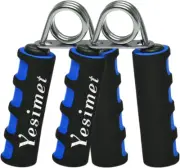 2-Pack Hand Grip Strengthener Set - Soft Foam Exerciser for Wrist, Forearm, and