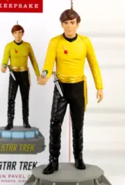 Hallmark Star Trek Ensign Pavel Chekov Ornament Mirror Mirror Light & Sound 2022