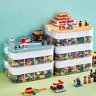 Storage Box Building Blocks For 2 Layers Classified Children Toy Organizer _we