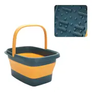 Folding Foot Spa Pedicure Bath Massage Tub Bucket Feet Basin Therapy Luxury