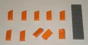 LEGO NEW 1x2 Orange Slope 31° (10x) 6068996 Brick 85984
