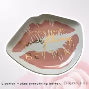 Hobby Lobby Decorative Dish Lipstick Makes Everything Better and Lip Bag