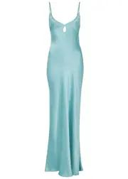 Bec & Bridge Cedar City Satin Maxi Dress - Teal - 12 (UK12 / M) 12 (UK12 / M)