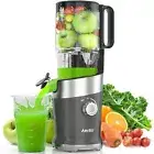 Cold Press Juicer, Aeitto Masticating Juicer Machines with 4.9" Wide Feed Chute,
