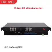 16-Way HD Video Converter CVI TVI AHD with 1-Way Reverse RS485 for 2MP Camera