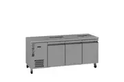 Williams Opal - Three Door Stainless Steel Under Counter Refrigerator With Blown Air Well - Under Bench Fridges (HO3USSBA-WR) - HO3USSBA-WR