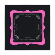 Black and Pink Mahjong Mat 30x30 - Durable Surface for Mahjong Enthusiasts