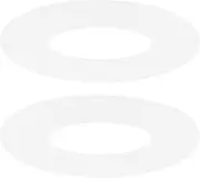 uxcell 2-Pack Goof Rings for 4 Inch Recessed Lights, 3.8" ID 5.2" OD Durable Plastic Trim Ring Flush Mount White Can Light Trim Ring Cover for Ceiling Can Downlights