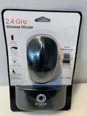 Power Gear By Jasco 2.4 GHz Wireless Mouse USB Receiver Pc/MAC NEW FREE SHIPPING