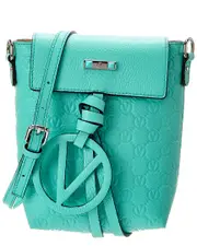 Valentino by Mario Valentino Salma Medallion Leather Crossbody