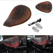 Alligator Motorcycle PU-Leather Solo Driver Seat Kit for Harley Chopper Bobber B