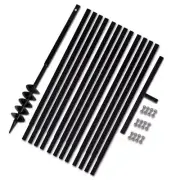 Ground Drill 100mm Metal Earth Plant Auger Post Hole Digger With Extension Tube