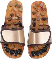 Stimulating Foot Massage Slippers Pebble Massage for Men Women Home Office Outdoor Size 41-42