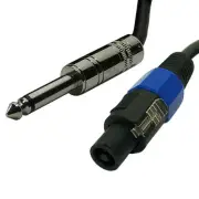 25FT foot pro audio 1/4to speakon compatible speaker cable 16ga DJ PA sound cord