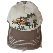 NWT Dune Buggy Fabrications Mesh Back Distressed Cap Beach Bum