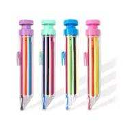 Pressing Drawing Pen Multicolor Party Writing Rotating Crayon Pens Art Painting