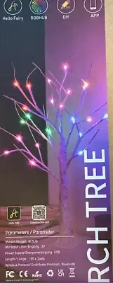 Smart Birch Tree, multicolor, Timing, Dimmer Lights,APP Remote Home Decor