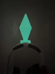 Glow in the Dark Plumbob Diamond for Headphones / Headset for game fun streamin