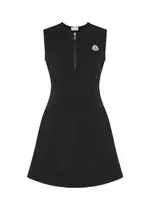 Moncler Logo Jersey Mini Dress - Black - M (UK 12 / M) M (UK 12 / M)