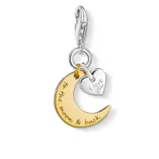 Buy Charm Pendant "Moon & Heart I LOVE YOU TO THE MOON & BACK" by Thomas Sabo online - THOMAS SABO Australia