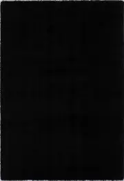 Puffy Soft Shag Black Rug