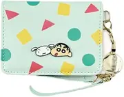 [マリモクラフト] Marimo Craft Sanrio Chara Mix Open Pass Case, Crayon Shin-chan, Green, Approx. W 4.2 x H 2.8 x D 0.4 inches (108 x 70 x 10 mm) CRS-362