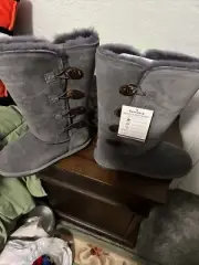 Bearpaw Lori Women's 12 Inch Winter Boots - 2250w Charcoal - 9 Medium