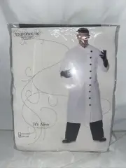 It’s Alive Lab Coat Adult Costume Mad Doctor Crazy Mens White Horror Cosplay