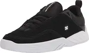 [DC] Men's Williams Slim Skate Shoe, Black/White/Grey, 9