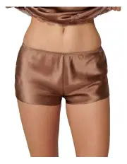 [Simone Perele] Dream Silk Night Shorts in Macchiato